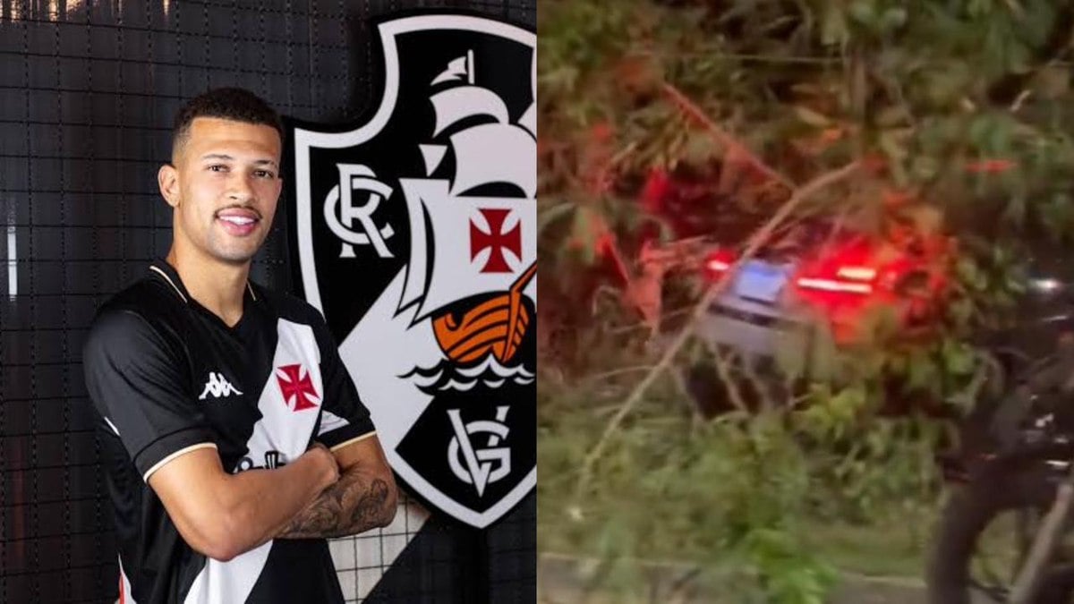 Zagueiro do Vasco sofre acidente de carro; veja vídeo Zagueiro do Vasco sofre acidente de carro; veja vídeo