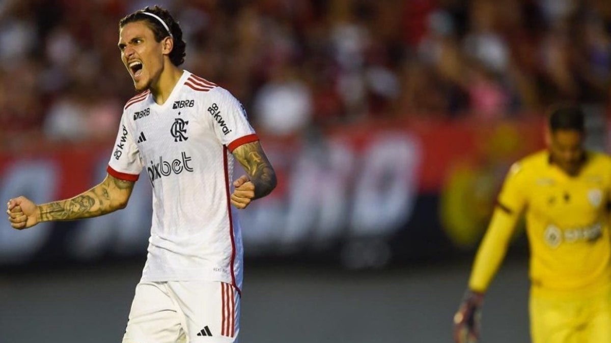 Pedro celebra gol pelo Flamengo e busca seguir evoluindo: ‘Precisamos continuar nesta pegada’ Pedro celebra gol pelo Flamengo e busca seguir evoluindo: ‘Precisamos continuar nesta pegada’