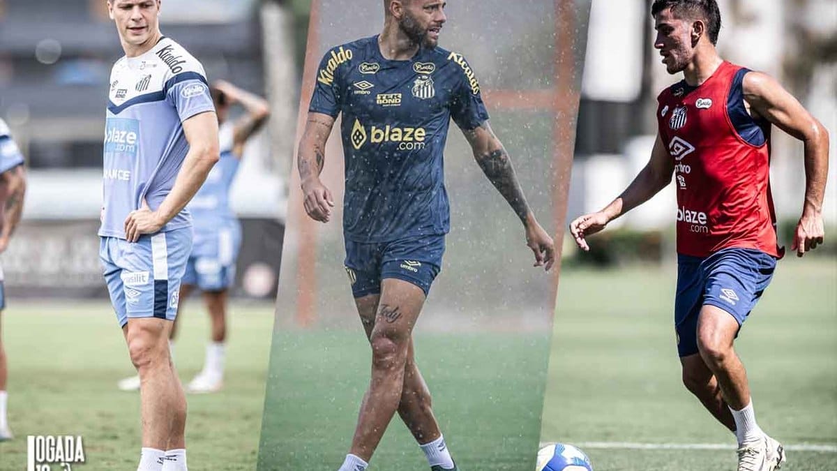 Santos deve ficar sem trio de ataque por mais um mês Santos deve ficar sem trio de ataque por mais um mês