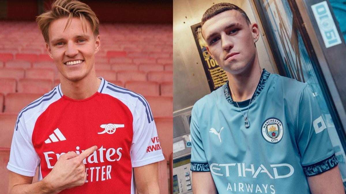 City e Arsenal divulgam novas camisas para 2024/25 City e Arsenal divulgam novas camisas para 2024/25