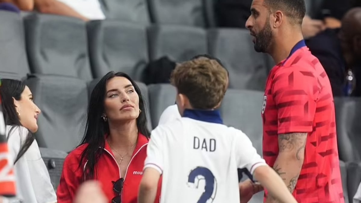 Esposa e amante assistem partida de craque da Inglaterra na Eurocopa