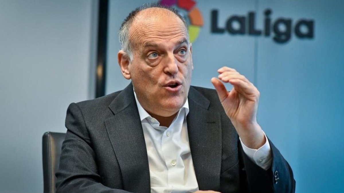 Presidente de LaLiga cita Vini Jr e destaca trabalho contra o racismo Presidente de LaLiga cita Vini Jr e destaca trabalho contra o racismo
