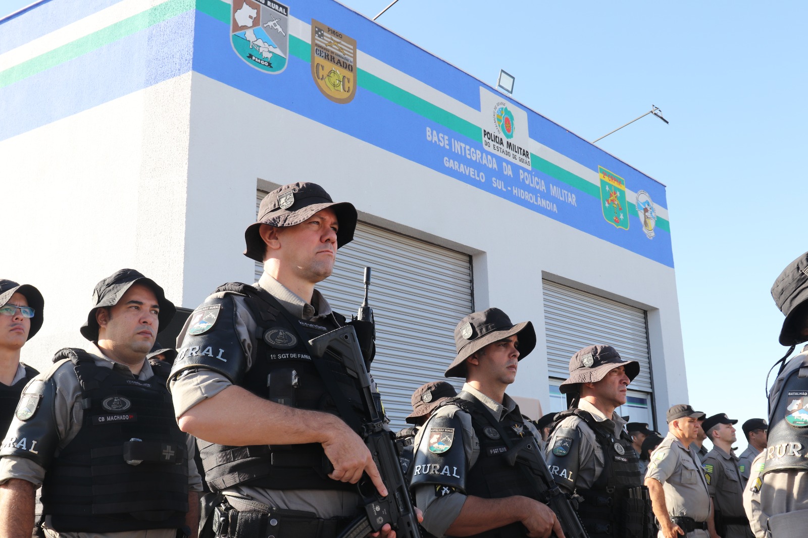 Prefeitura de Hidrolândia inaugura nova base da Polícia Militar Prefeitura de Hidrolândia inaugura nova base da Polícia Militar
