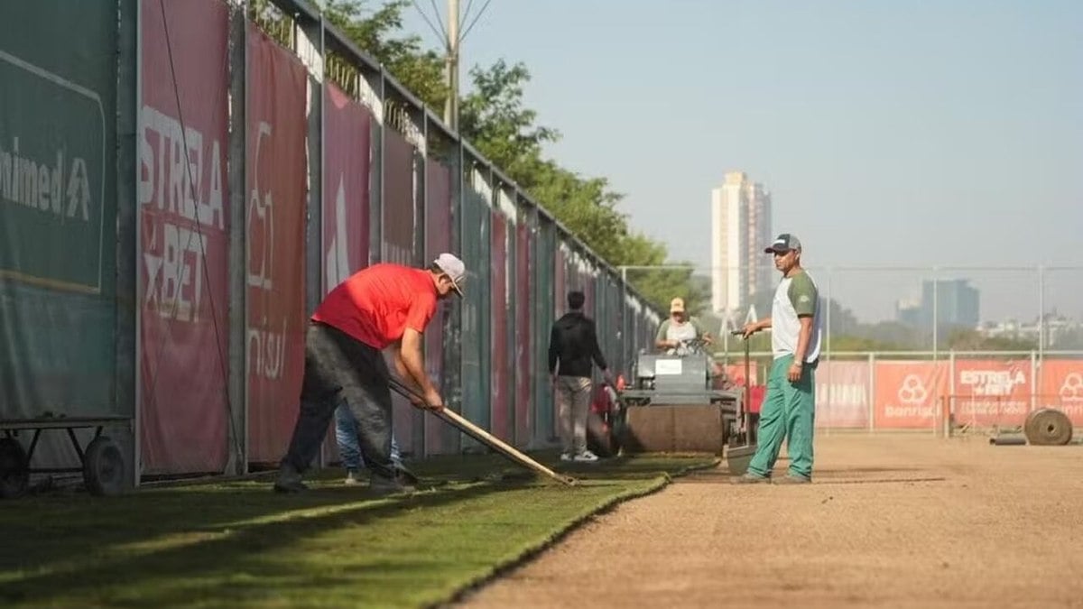 Internacional avança em reformas do CT Parque Gigante e projeta retorno Internacional avança em reformas do CT Parque Gigante e projeta retorno