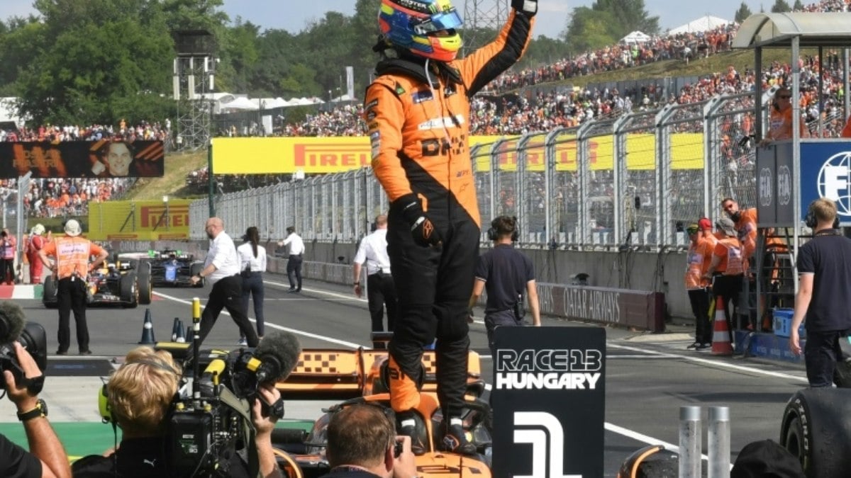 Em dobradinha da McLaren, Piastri vence primeira na F1 no GP da Hungria Em dobradinha da McLaren, Piastri vence primeira na F1 no GP da Hungria