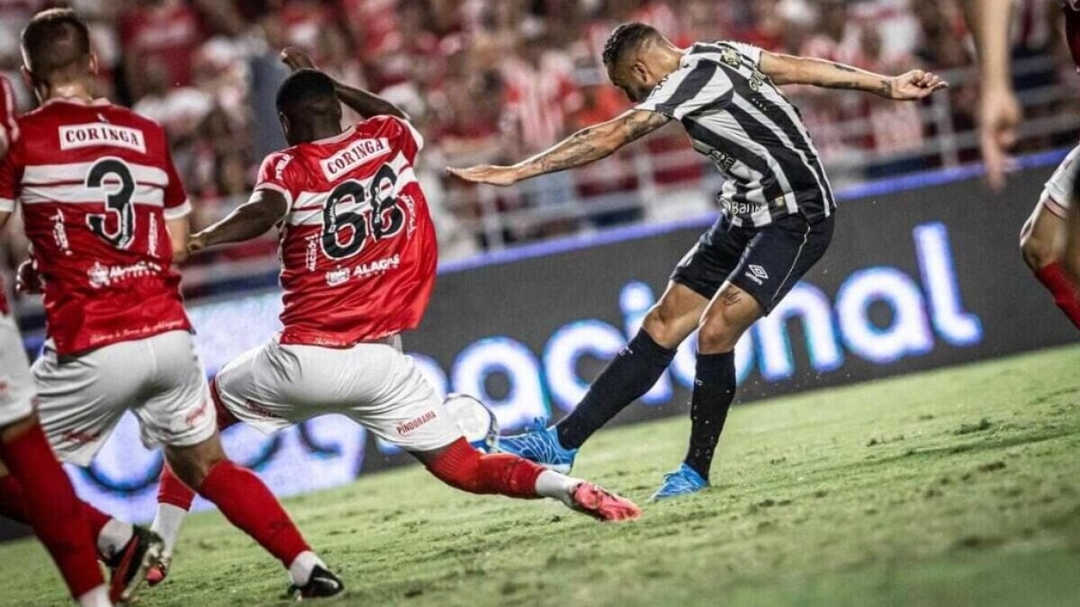 Santos sai na frente, mas deixa vitória escapar contra o CRB Santos sai na frente, mas deixa vitória escapar contra o CRB