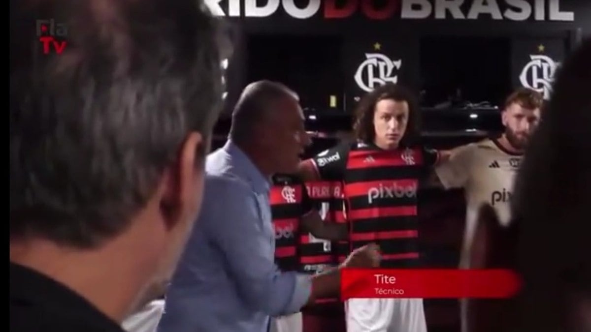 Veja discurso de Tite e Gerson antes da vitória contra o Atlético GO Veja discurso de Tite e Gerson antes da vitória contra o Atlético GO
