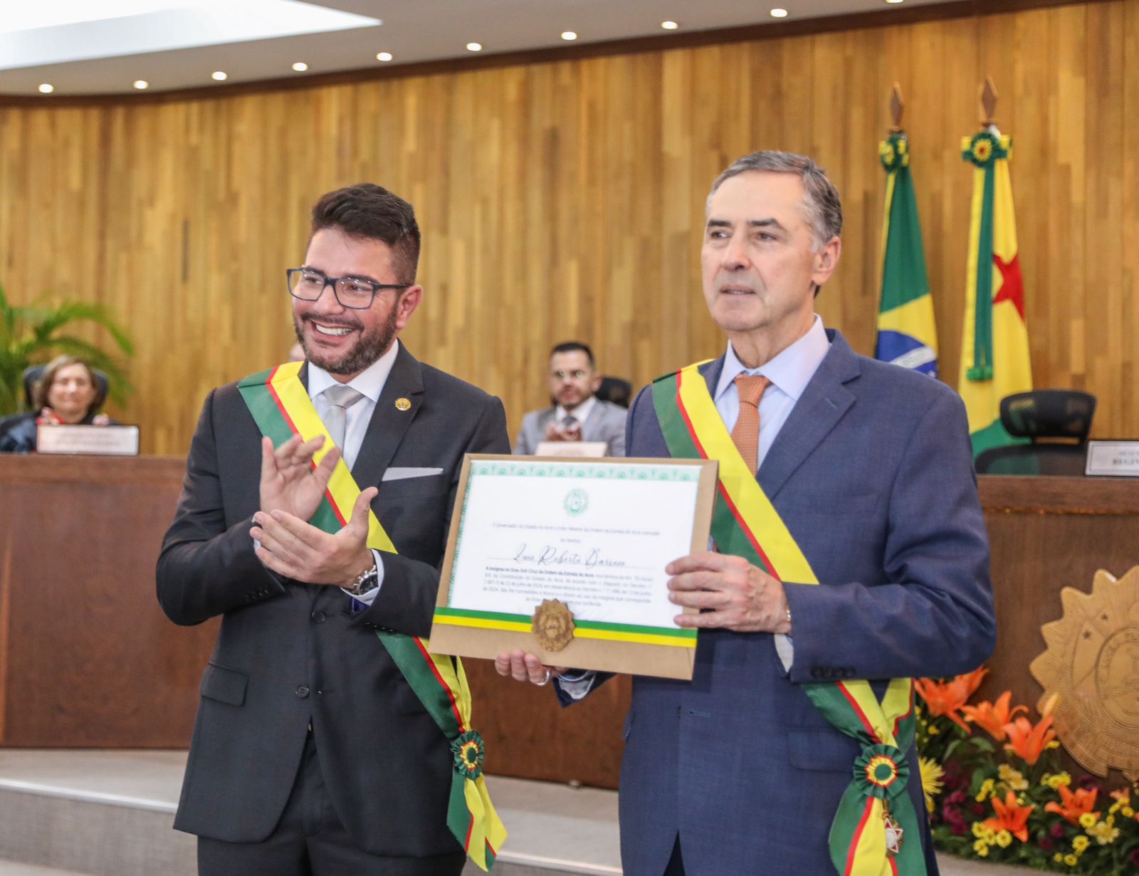 Gladson e desembargadores condecoram Barroso com maiores honrarias do Acre – ac24horas.com Gladson e desembargadores condecoram Barroso com maiores honrarias do Acre – ac24horas.com