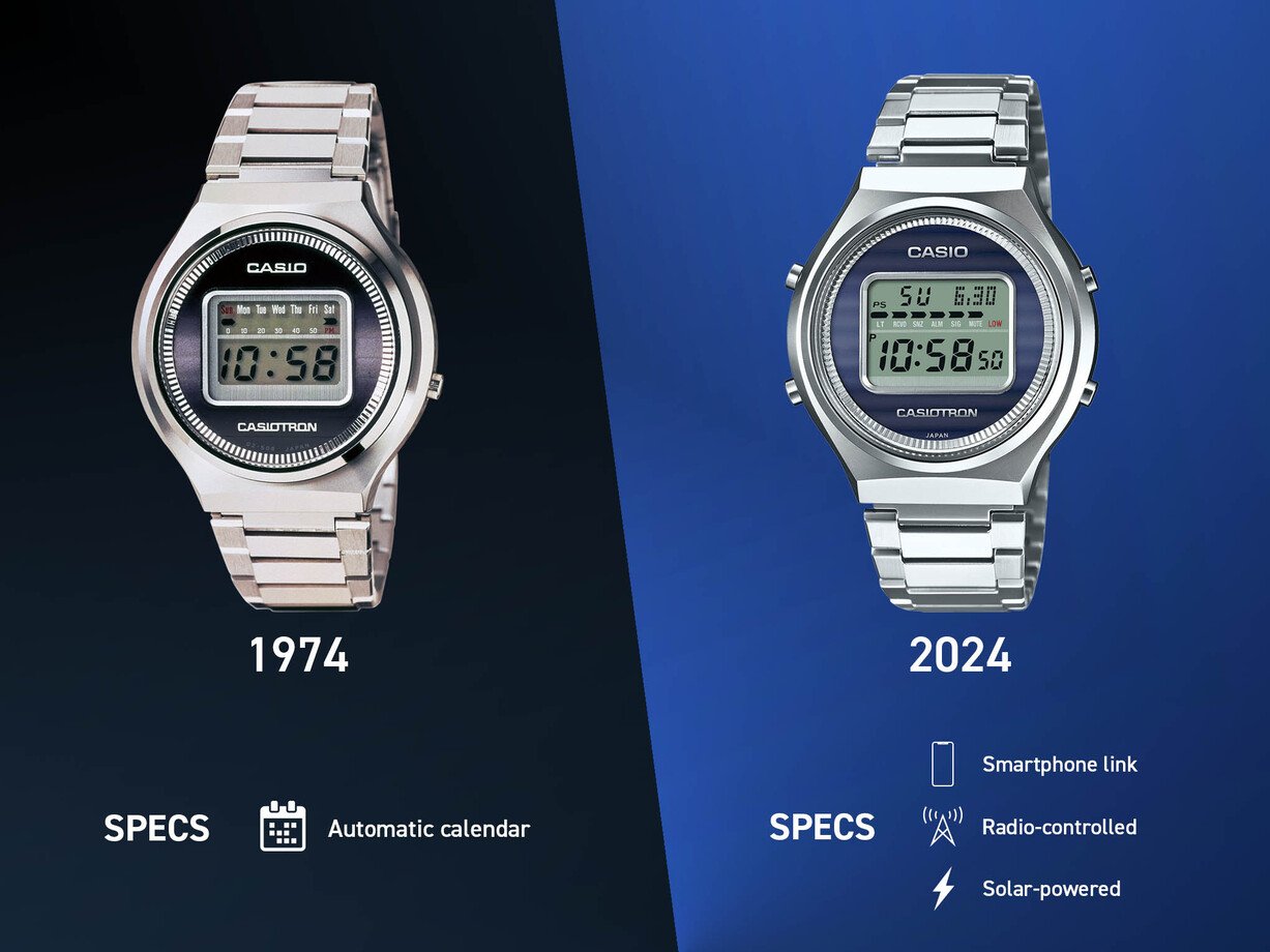 Casio recria o Casiotron em homenagem aos 50 anos da criação do primeiro relógio da marca Casio recria o Casiotron em homenagem aos 50 anos da criação do primeiro relógio da marca