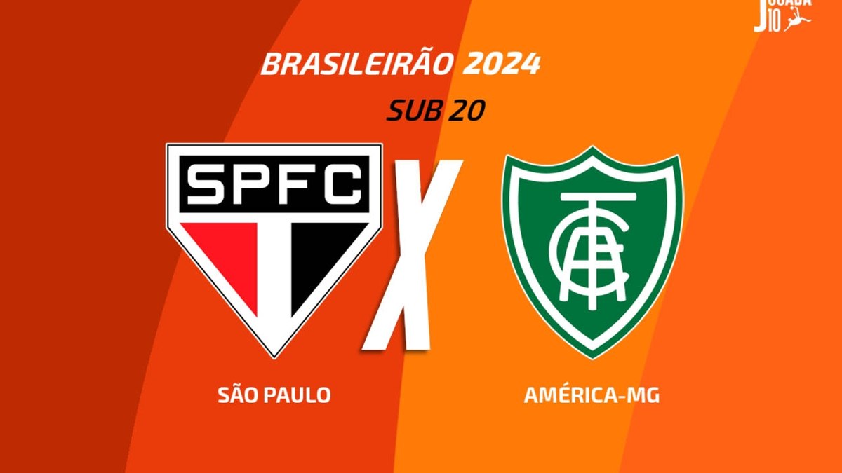 São Paulo x América-MG (Brasileirão Sub-20): onde assistir e escalações