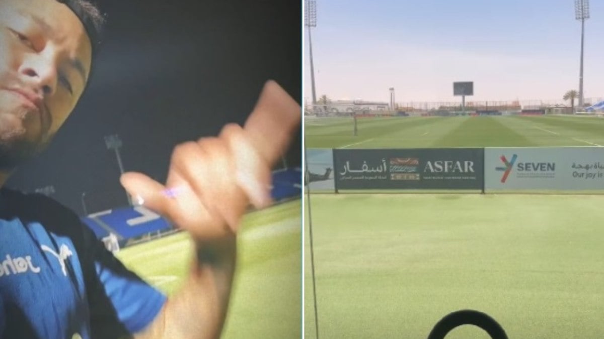 Neymar treina sob calor de 46ºC em meio ao verão na Arábia Saudita Neymar treina sob calor de 46ºC em meio ao verão na Arábia Saudita