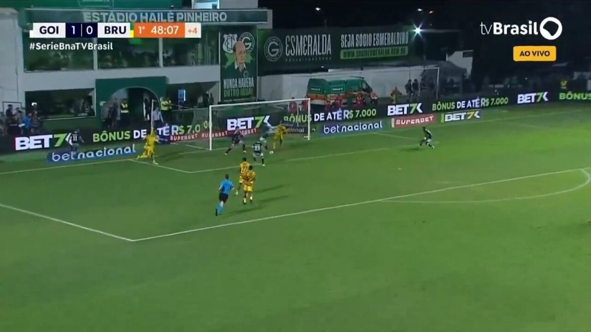 Com hat-trick de Thiago Galhardo e um do goleiro Tadeu, Goiás goleia Brusque Com hat-trick de Thiago Galhardo e um do goleiro Tadeu, Goiás goleia Brusque