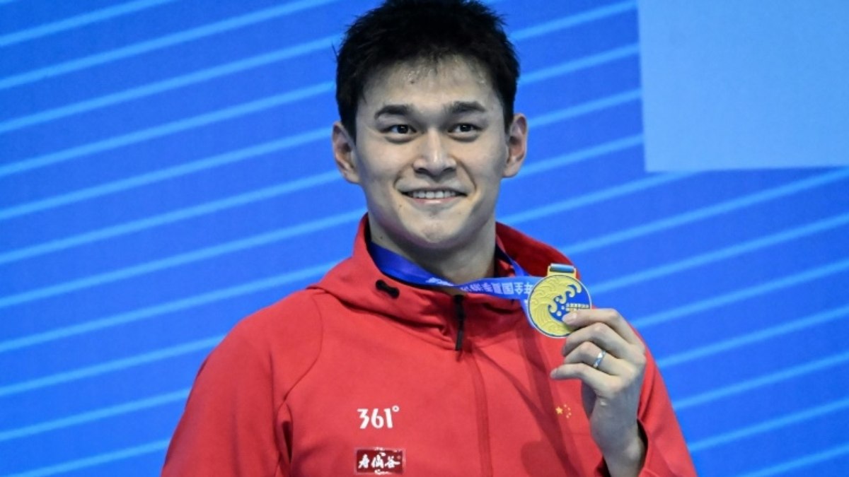 Nadador chinês Sun Yang conquista 1º título após 4 anos suspenso por doping Nadador chinês Sun Yang conquista 1º título após 4 anos suspenso por doping