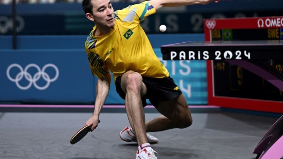 Hugo Calderano perde para sueco e vai disputar o bronze no tênis de mesa em Paris Hugo Calderano perde para sueco e vai disputar o bronze no tênis de mesa em Paris