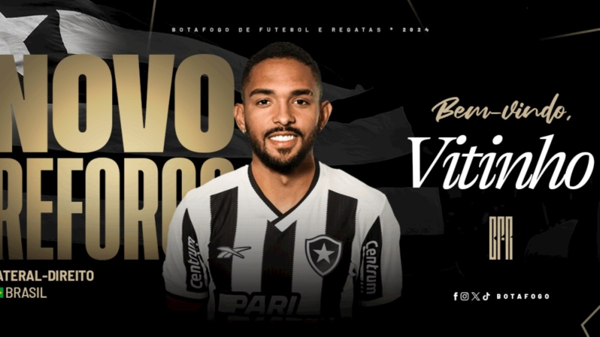 Botafogo anuncia a contratação do lateral-direito Vitinho, ex-Burnley Botafogo anuncia a contratação do lateral-direito Vitinho, ex-Burnley