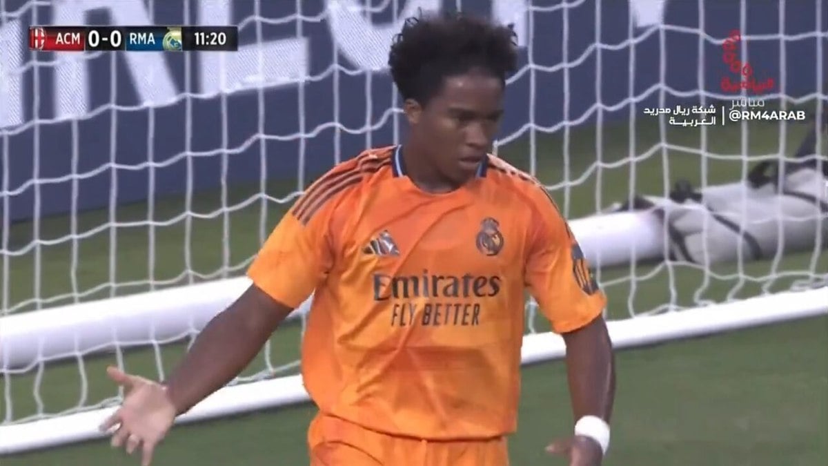 Com Endrick titular em estreia, Real Madrid perde para Milan em amistoso Com Endrick titular em estreia, Real Madrid perde para Milan em amistoso