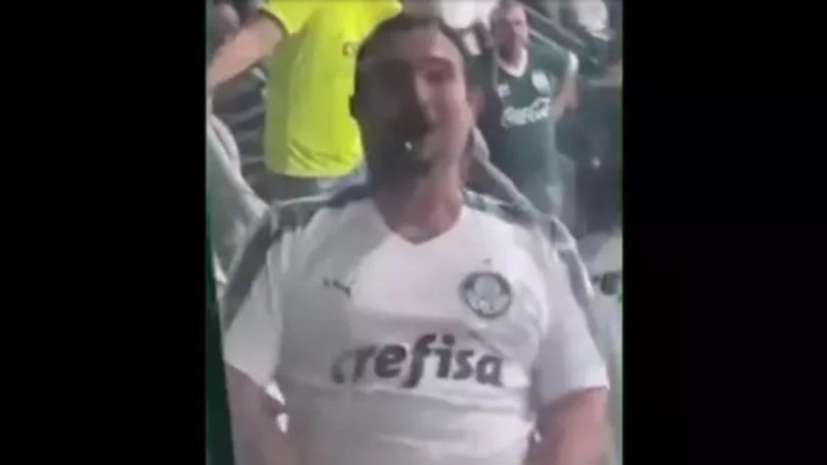 Palmeiras e polícia tomam atitude contra torcedor que mostrou órgão genital no Allianz Palmeiras e polícia tomam atitude contra torcedor que mostrou órgão genital no Allianz