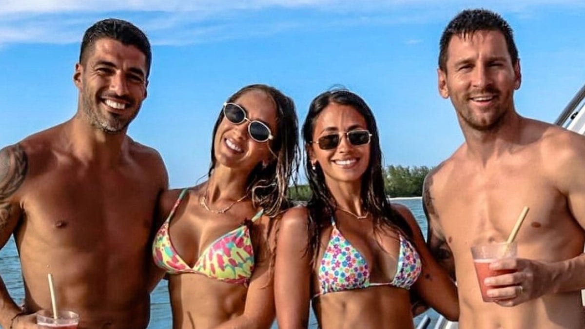 Messi e Suárez curtem folga juntos na Flórida; veja fotos Messi e Suárez curtem folga juntos na Flórida; veja fotos