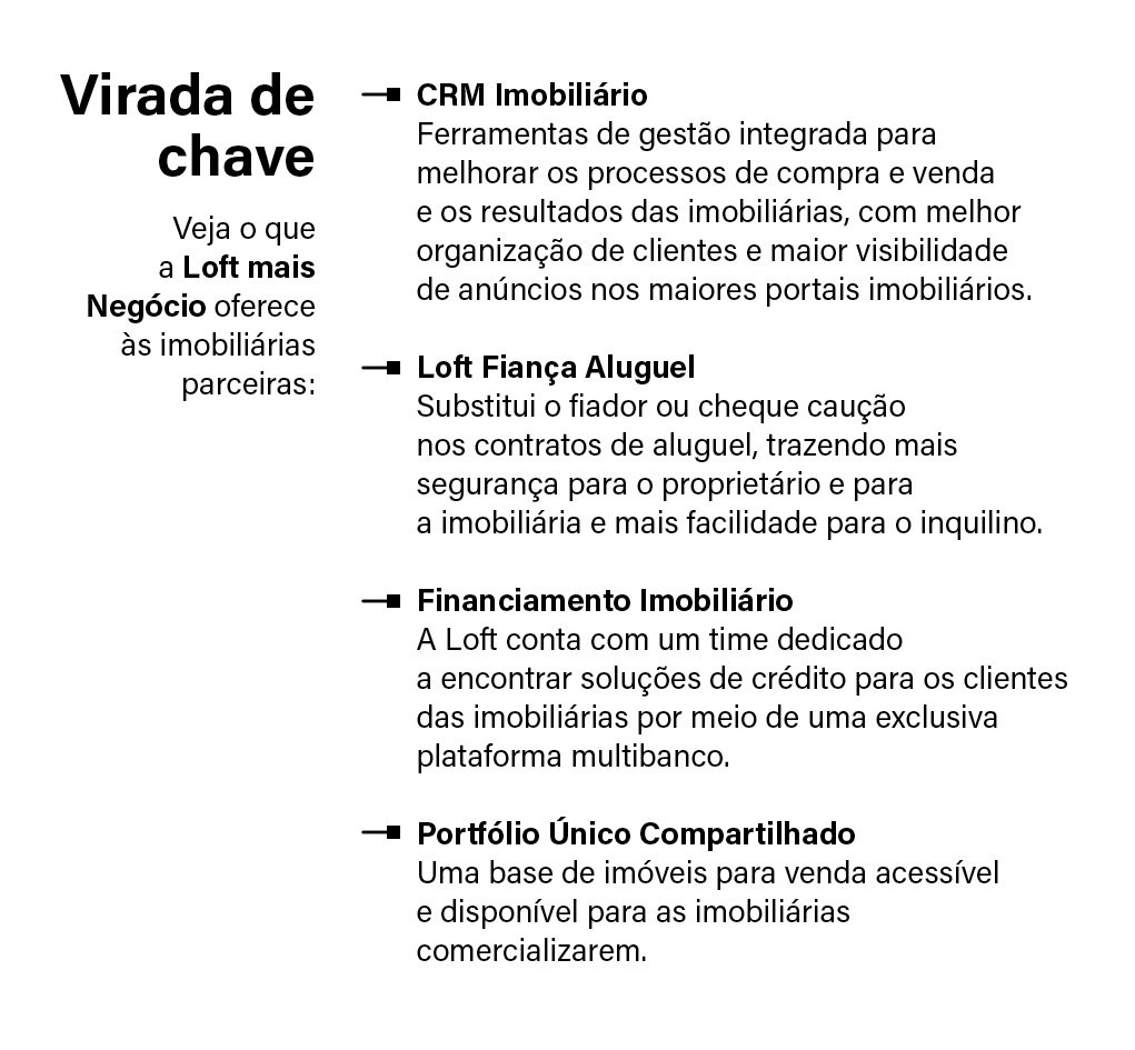 Loft vira a chave e se torna um hub para acelerar o crescimento de imobiliárias Loft vira a chave e se torna um hub para acelerar o crescimento de imobiliárias