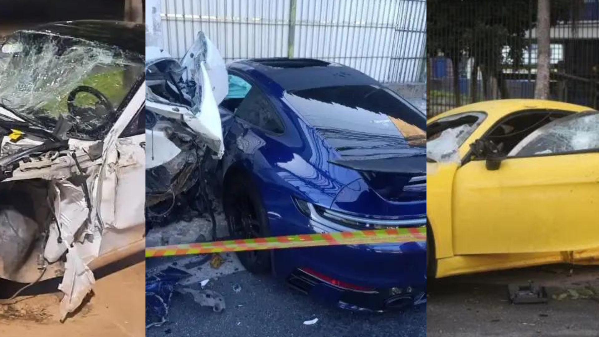 Em sete meses, cinco pessoas morreram em acidentes envolvendo veículos Porsche Em sete meses, cinco pessoas morreram em acidentes envolvendo veículos Porsche