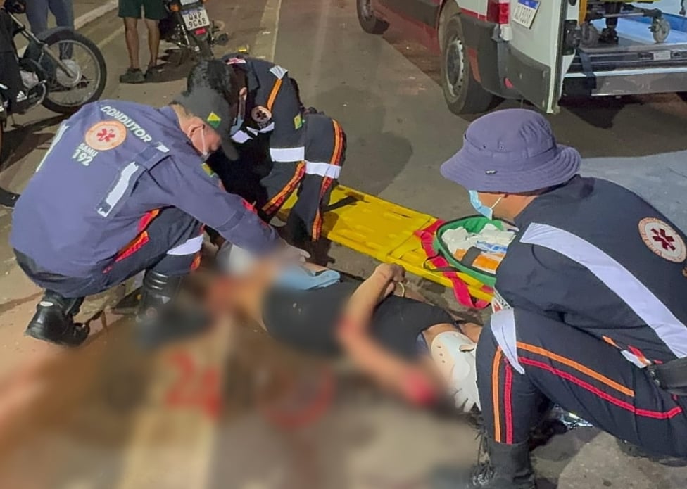 Motociclista sofre acidente grave após falha mecânica em Rio Branco Motociclista sofre acidente grave após falha mecânica em Rio Branco