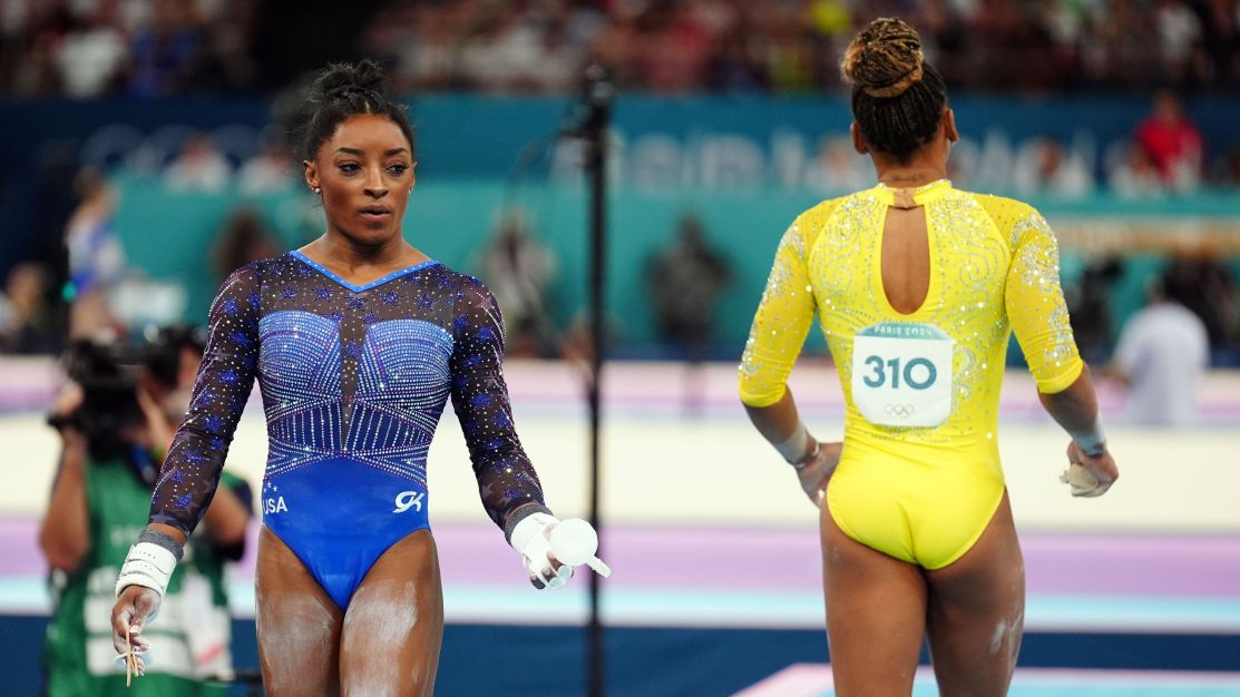 Rebeca x Biles: onde assistir à final do salto na ginástica artística em Paris Rebeca x Biles: onde assistir à final do salto na ginástica artística em Paris