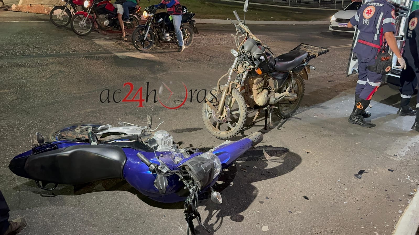 Colisão entre motocicletas deixa dois feridos em Rio Branco – ac24horas.com Colisão entre motocicletas deixa dois feridos em Rio Branco – ac24horas.com