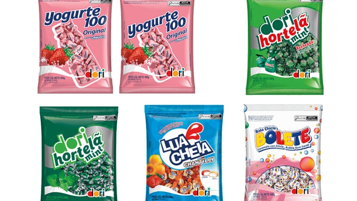 Anvisa suspende lotes de balas da marca Dori por suspeita de salmonella; veja quais Anvisa suspende lotes de balas da marca Dori por suspeita de salmonella; veja quais