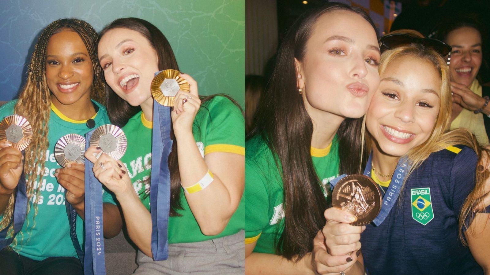 Paris 2024: Larissa Manoela posa com ginastas brasileiras e medalhas; veja fotos Paris 2024: Larissa Manoela posa com ginastas brasileiras e medalhas; veja fotos