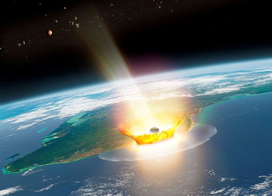 Asteroide que matou dinossauros era uma bola gigante de lama, diz estudo Asteroide que matou dinossauros era uma bola gigante de lama, diz estudo