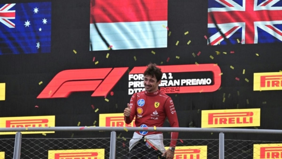 Charles Leclerc vence GP da Itália de F1 à frente das McLaren Charles Leclerc vence GP da Itália de F1 à frente das McLaren