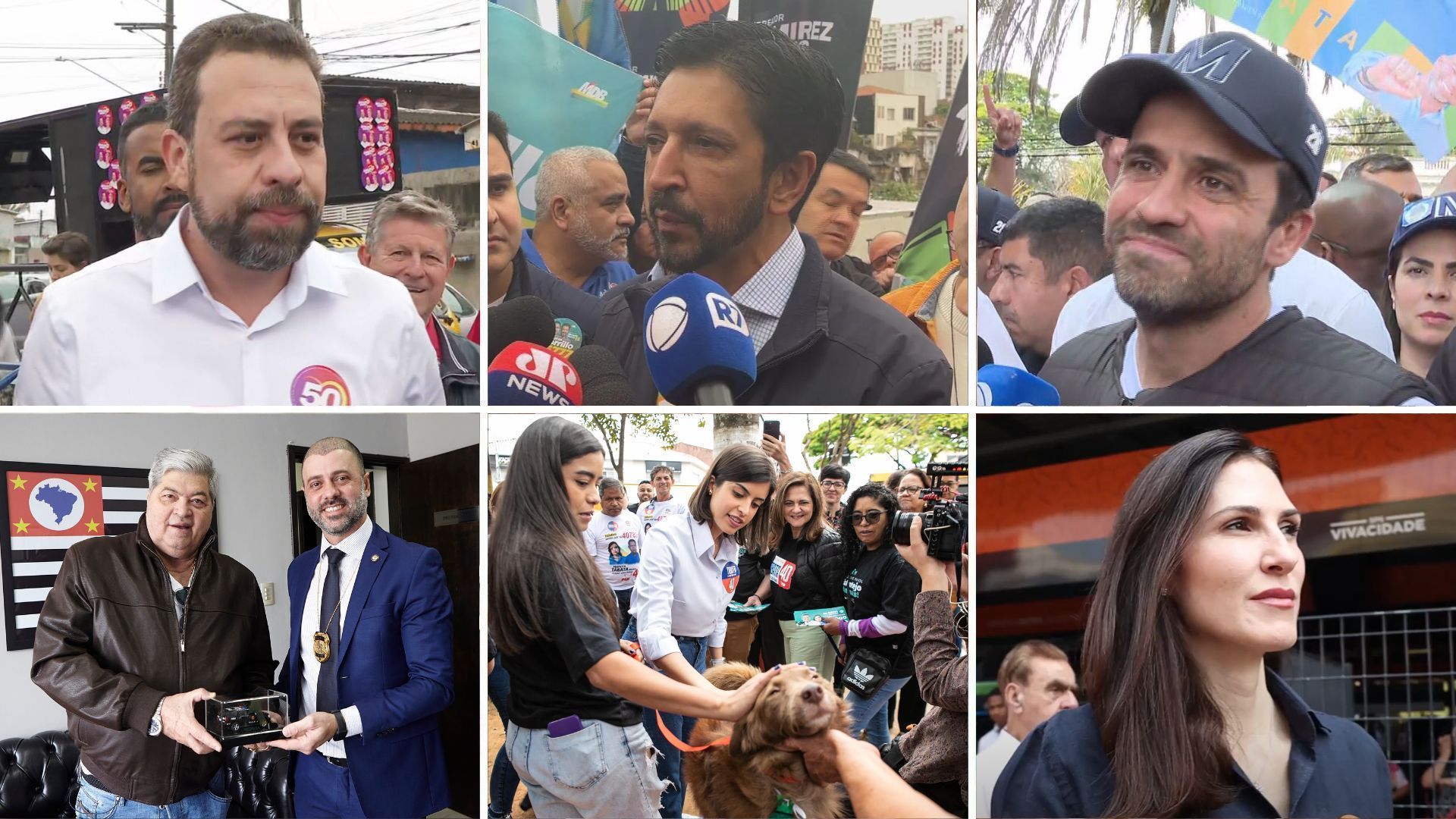 Acompanhe a agenda dos candidatos à Prefeitura de São Paulo neste domingo (8) Acompanhe a agenda dos candidatos à Prefeitura de São Paulo neste domingo (8)