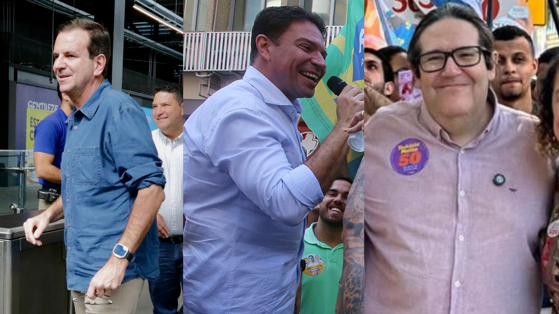 Panfletagem, caminhada: as agendas dos candidatos a prefeito do Rio nesta segunda (9) Panfletagem, caminhada: as agendas dos candidatos a prefeito do Rio nesta segunda (9)