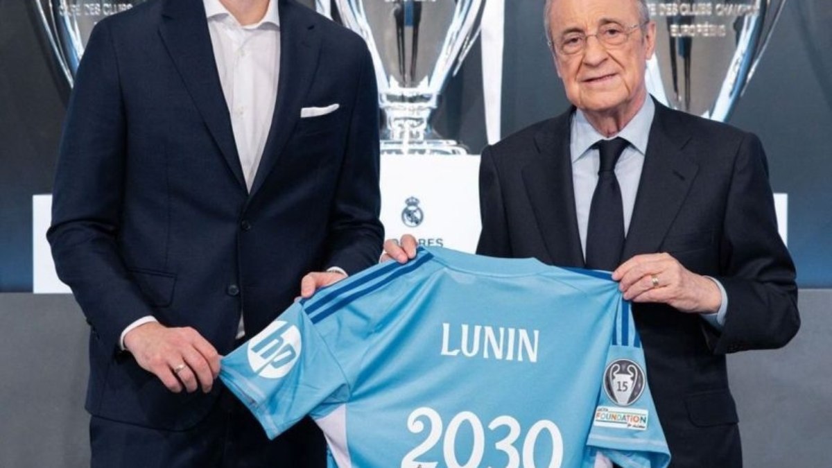 Real Madrid anuncia a renovação do contrato de Lunin até 2030 Real Madrid anuncia a renovação do contrato de Lunin até 2030
