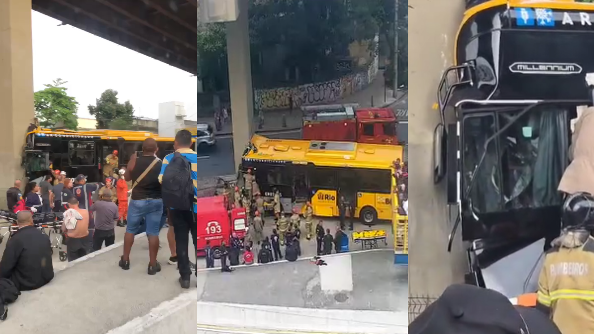 Acidente com BRT deixa mais de 60 feridos no Rio de Janeiro Acidente com BRT deixa mais de 60 feridos no Rio de Janeiro