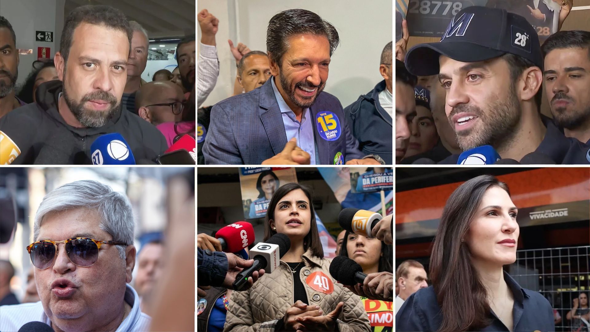 Prêmio, campanha na madrugada: as agendas dos candidatos à Prefeitura de SP nesta terça (17) Prêmio, campanha na madrugada: as agendas dos candidatos à Prefeitura de SP nesta terça (17)