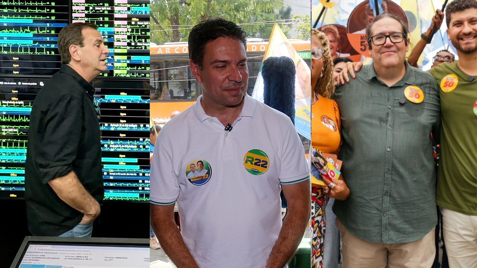 Visita com Romário, agência dos Correios: as agendas dos candidatos à Prefeitura do Rio nesta terça (17) Visita com Romário, agência dos Correios: as agendas dos candidatos à Prefeitura do Rio nesta terça (17)