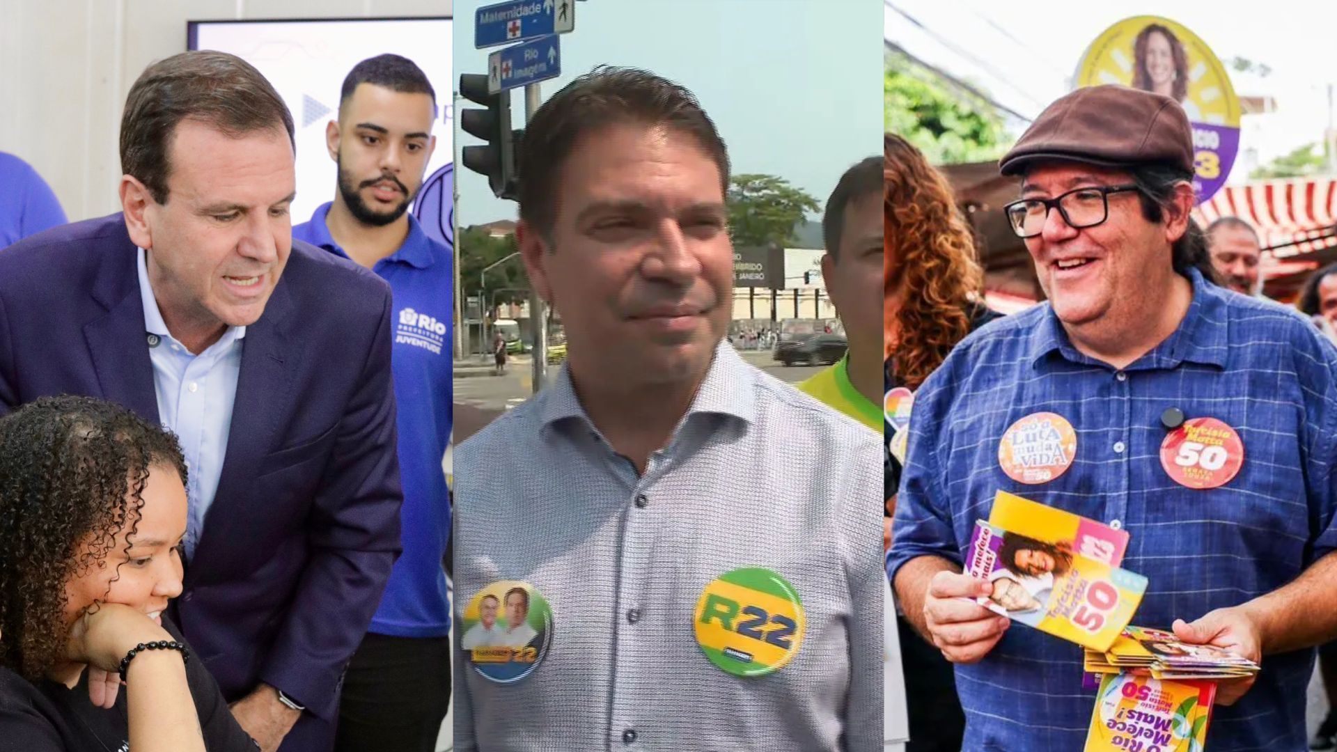 Sabatinas e panfletagem: as agendas dos candidatos à Prefeitura do Rio nesta segunda (23) Sabatinas e panfletagem: as agendas dos candidatos à Prefeitura do Rio nesta segunda (23)