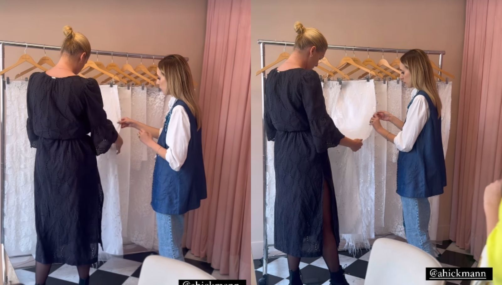 Ana Hickmann escolhe os primeiros detalhes de seu vestido de noiva Ana Hickmann escolhe os primeiros detalhes de seu vestido de noiva