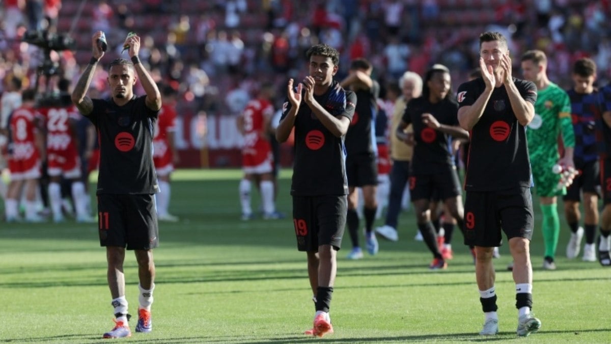 Lamine Yamal comanda goleada do líder Barça no Campeonato Espanhol Lamine Yamal comanda goleada do líder Barça no Campeonato Espanhol