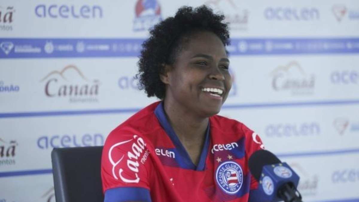 Bahia apresenta nova goleira para reforçar equipe na temporada 2025 Bahia apresenta nova goleira para reforçar equipe na temporada 2025