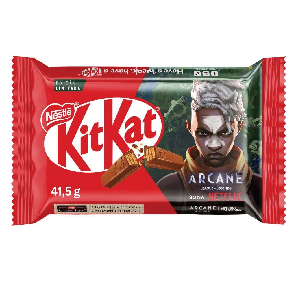 League of Legends: KitKat lança embalagens colecionáveis inspiradas na série 'Arcane' League of Legends: KitKat lança embalagens colecionáveis inspiradas na série 'Arcane'