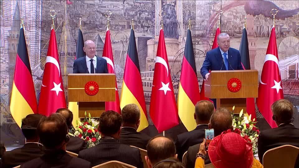 Erdogan diz que Ocidente permite “massacres“ de Israel em coletiva com Scholz Erdogan diz que Ocidente permite “massacres“ de Israel em coletiva com Scholz