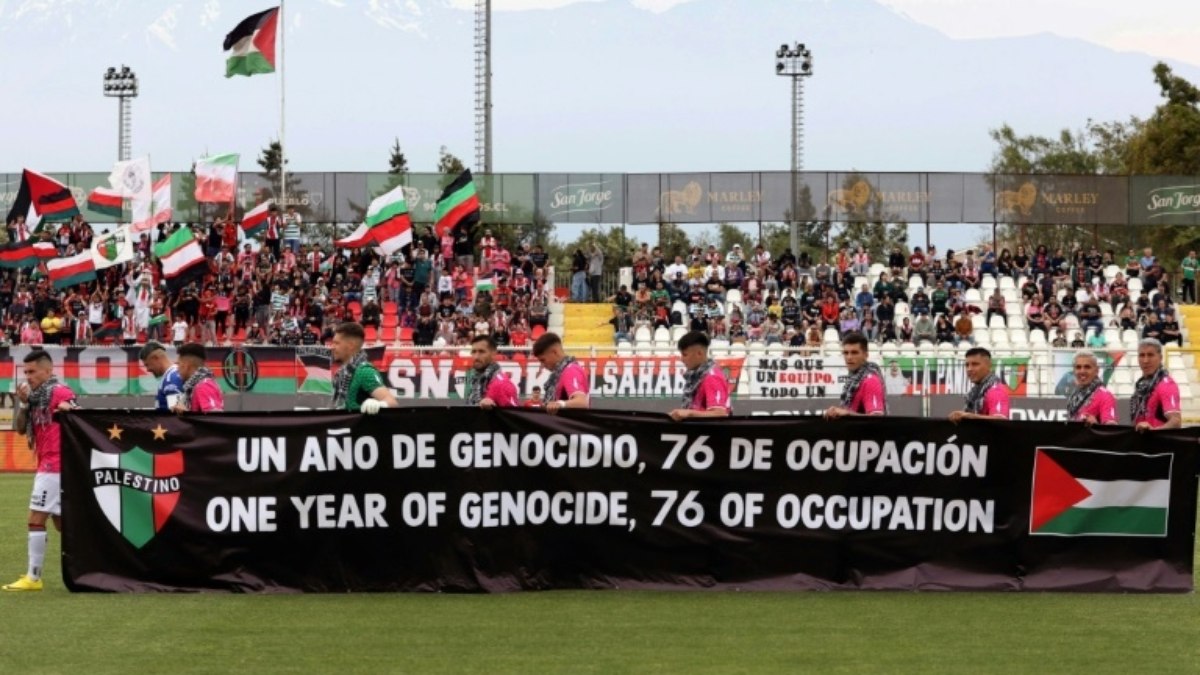Clube chileno homenageia vítimas palestinas da guerra em Gaza Clube chileno homenageia vítimas palestinas da guerra em Gaza