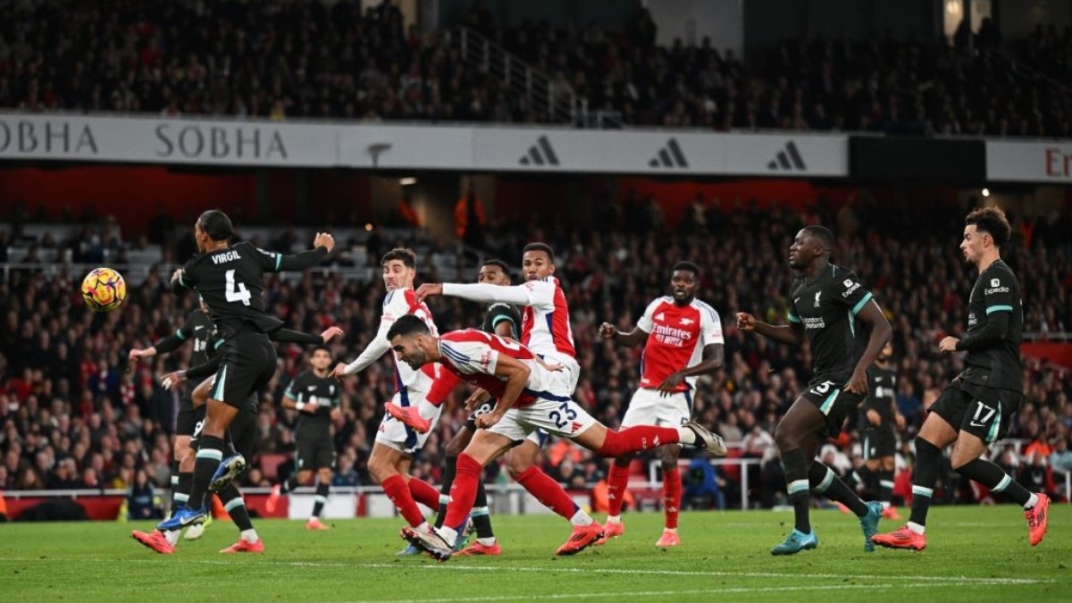 Arsenal fica na frente duas vezes no marcador, mas Liverpool busca o empate Arsenal fica na frente duas vezes no marcador, mas Liverpool busca o empate