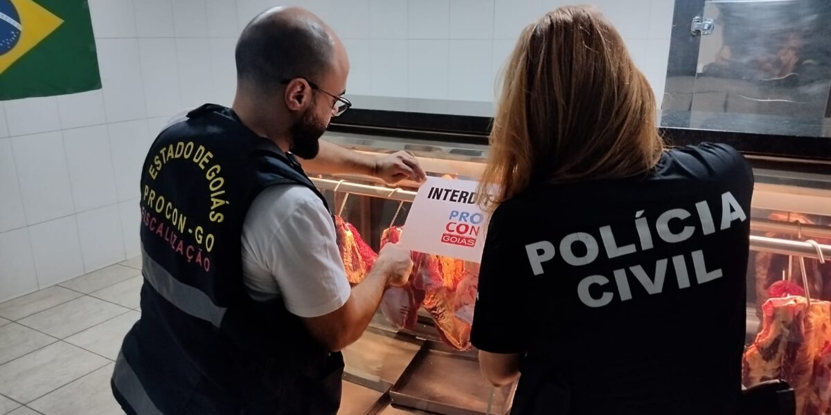 Açougue é interditado em Goiânia por manter estoque irregular de carnes Açougue é interditado em Goiânia por manter estoque irregular de carnes