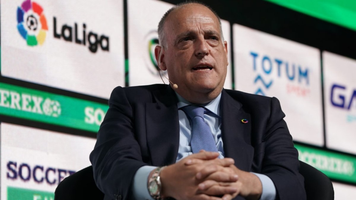Javier Tebas, presidente da La Liga diz que Fifa deveria desistir de realizar o Super Mundial Javier Tebas, presidente da La Liga diz que Fifa deveria desistir de realizar o Super Mundial