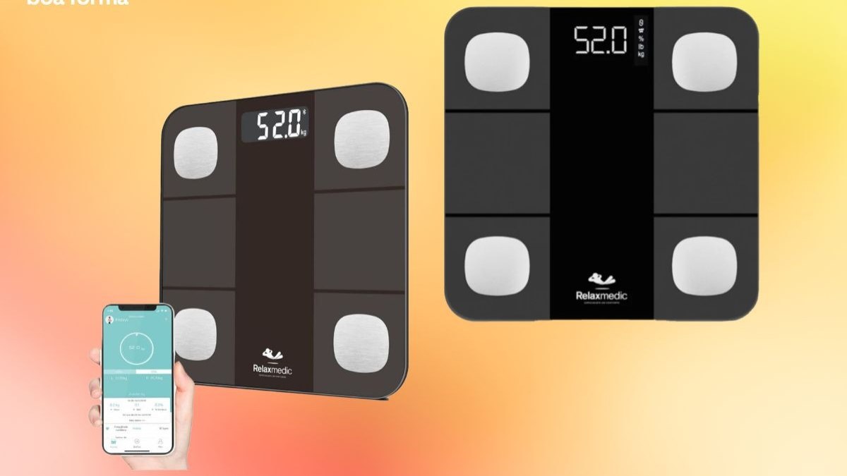 Balança de Bioimpedância Smart com App, da Relaxmedic Balança de Bioimpedância Smart com App, da Relaxmedic