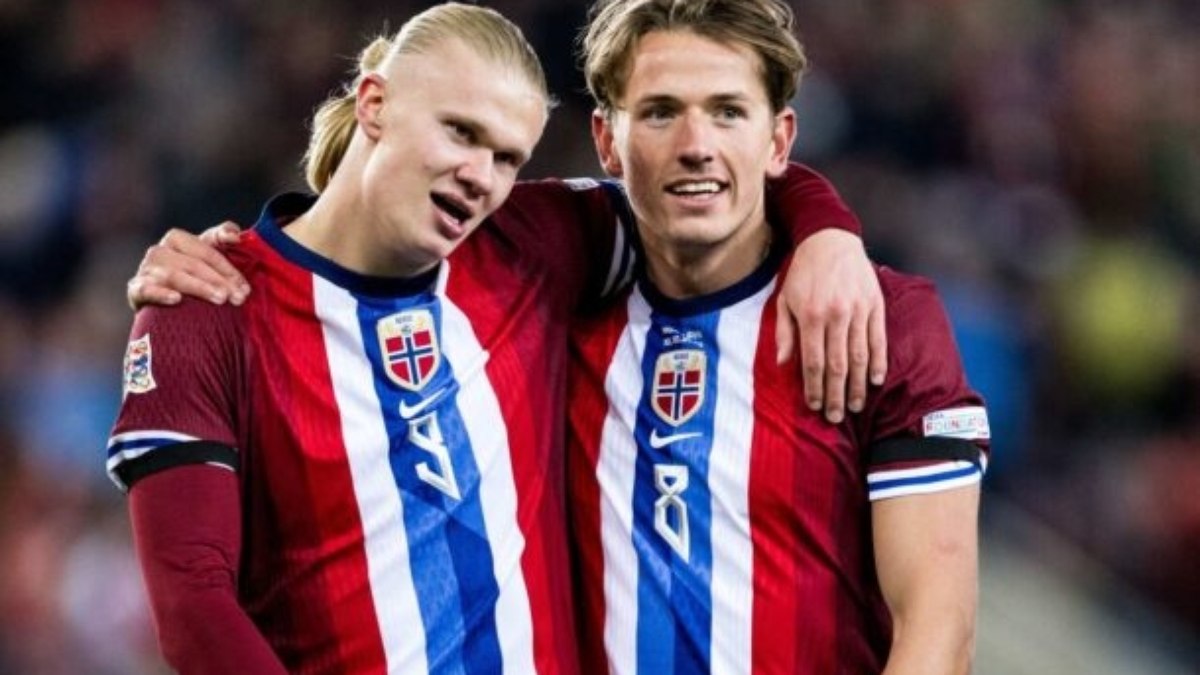 Haaland faz três na goleada da Noruega pela Liga das Nações B Haaland faz três na goleada da Noruega pela Liga das Nações B