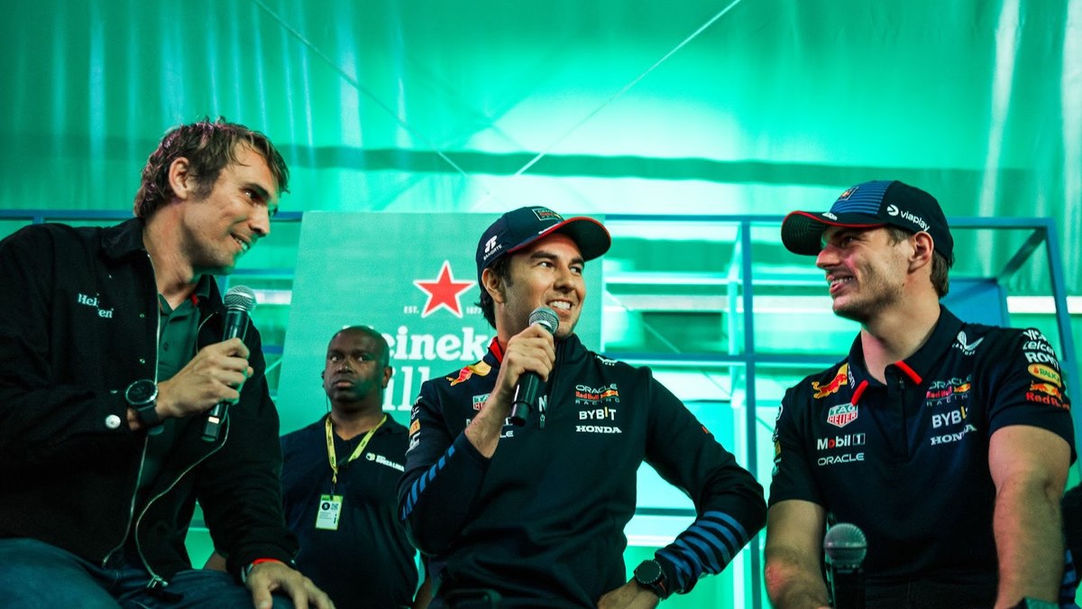 Heineken recebe Max Verstappen e Sergio Perez em bate-papo no GP de São Paulo Heineken recebe Max Verstappen e Sergio Perez em bate-papo no GP de São Paulo
